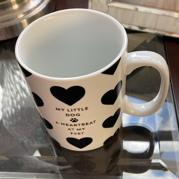 EUC Gold Lettering Dog Ceramic Heart Mug - Picture 2 of 6